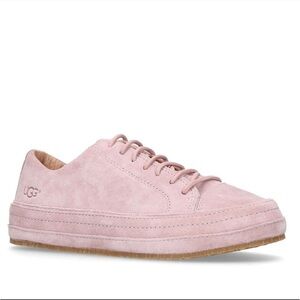 UGG Blake Suede Lace Up Sneakers Pink Blush